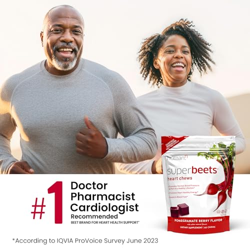 humanN SuperBeets Heart Chews - Nitric Oxide Production Support - Grape Seed Extract