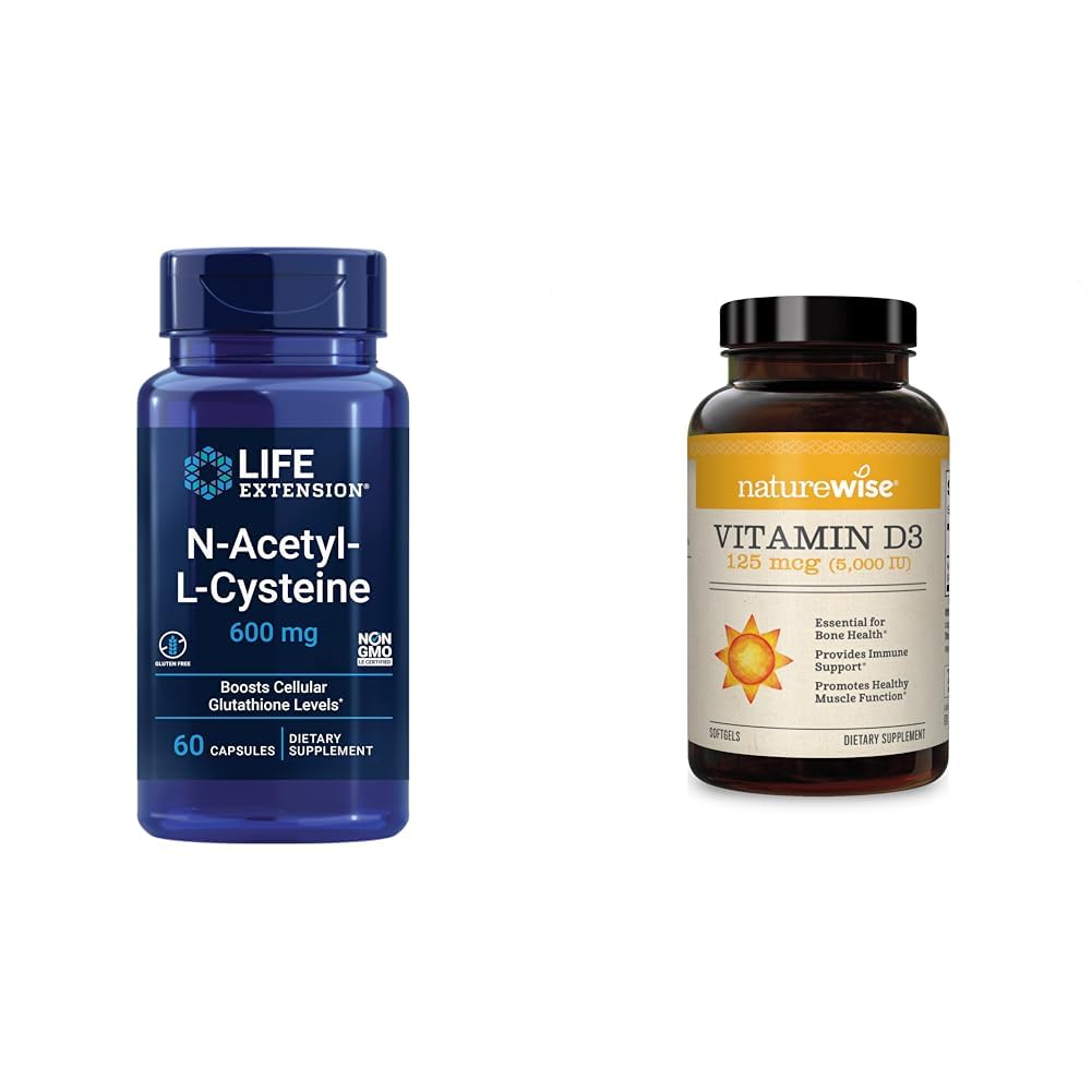 Life Extension N-Acetyl-L-Cysteine (NAC), Immune, Respiratory, Liver Health, NAC 600 