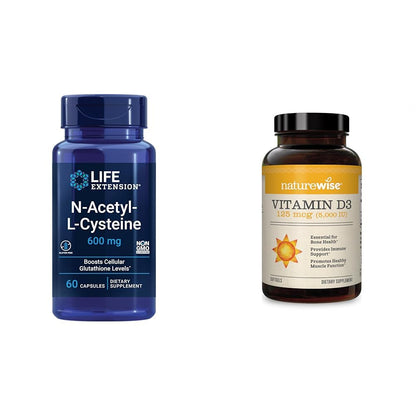 Life Extension N-Acetyl-L-Cysteine (NAC), Immune, Respiratory, Liver Health, NAC 600 