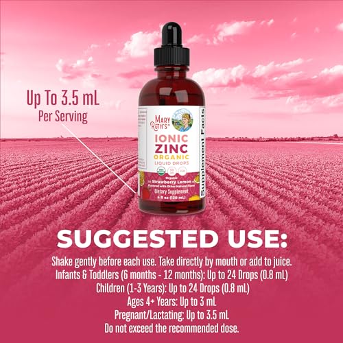 Mary Ruth's, Ionic Zinc Strawberry Lemon Organic, 4 Fl Oz