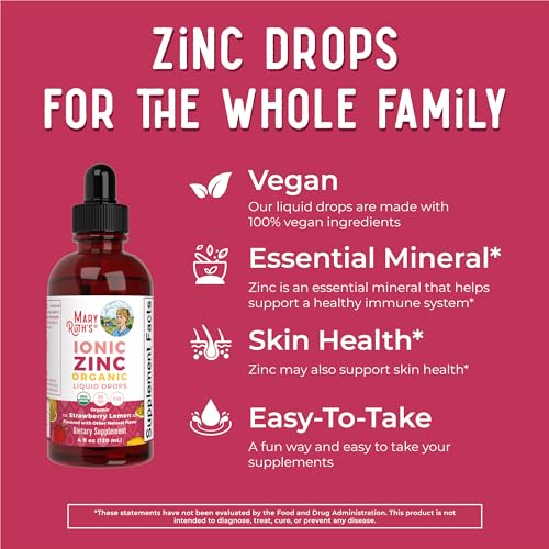 Mary Ruth's, Ionic Zinc Strawberry Lemon Organic, 4 Fl Oz