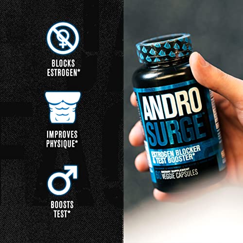 Jacked Factory Androsurge Estrogen Blocker & Testosterone Booster for Men -Grade Anti