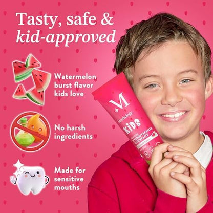 Mouthology Kid's Toothpaste (Strawberry and Watermelon) and 10% Nano Hydroxyapatite Toothpaste (Fluoride Free)