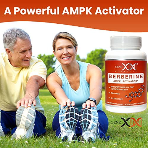 GENEX Berberine HCl 500mg (90 Capsules) | Powerful AMPK Activator, Supports Heart