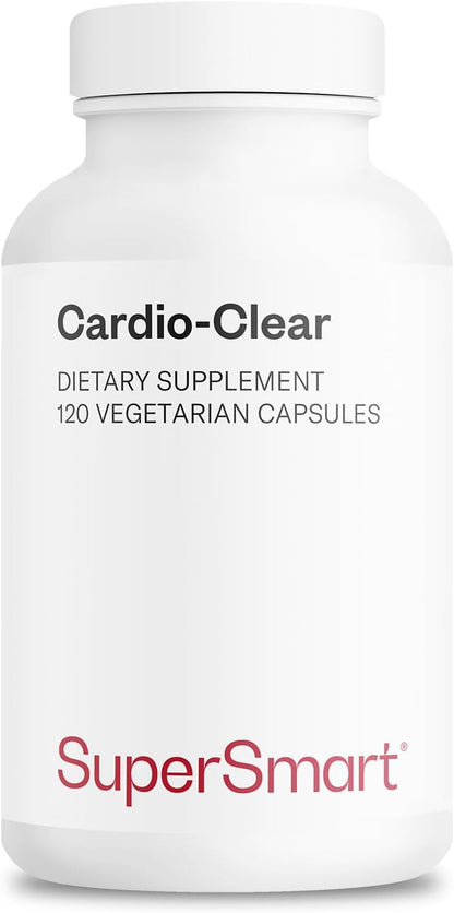 Supersmart - Cardio Clear (Garlic EDTA Supplement) - with Malic Acid, Calcium Disodium EDTA, Magnesium, Bromelain | Non-GMO & Gluten Free - 120 Vegetarian Capsules