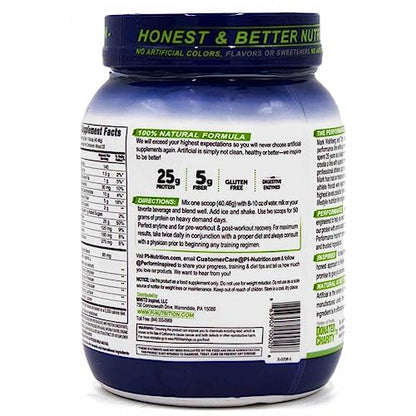 Performance Inspired Nutrition WHEY Protein Powder - All Natural - 25G - Contains