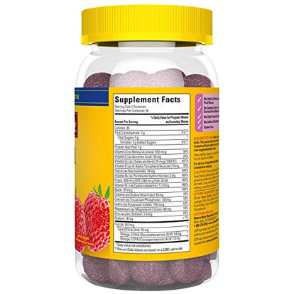 Nature Made Prenatal Gummies with DHA and Folic Acid, Prenatal Vitamin and Mineral Supplement