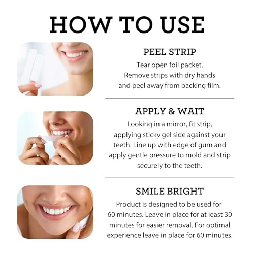GuruNanda Teeth Whitening Strips - 7 Treatments with 14 Strips - Professional, Enamel-Safe