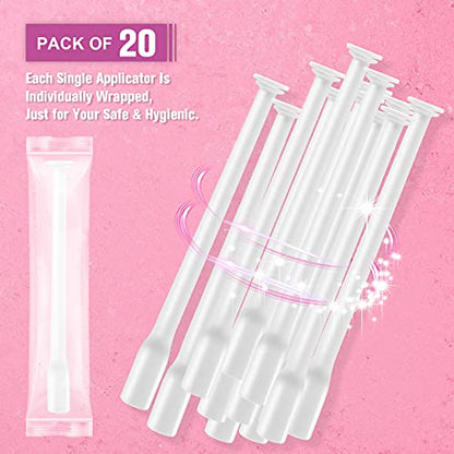Nieteyrue 20-Packs Suppository Applicators for Women, Disposable, Individually Wrapped