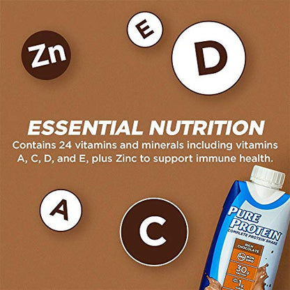 Pure Protein Chocolate Protein Shake | 30g Complete Protein | Ready to Drink and Keto