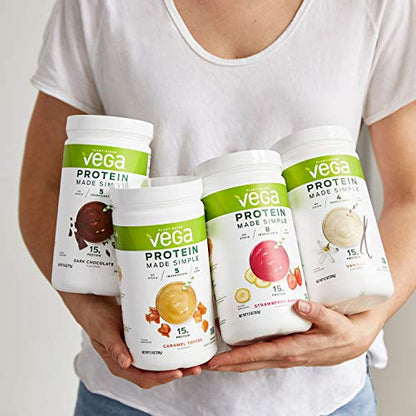 Vega Protein Made Simple, Dark Chocolate - Stevia Free Vegan Protein Powder