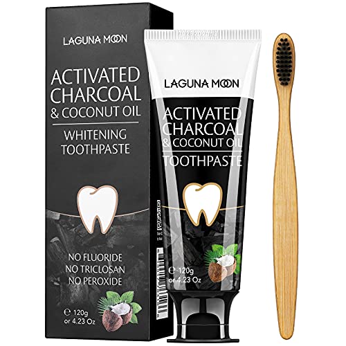 Whitening Charcoal Toothpaste for Sensitive Teeth, Enamel Repair and Cavity Protection 