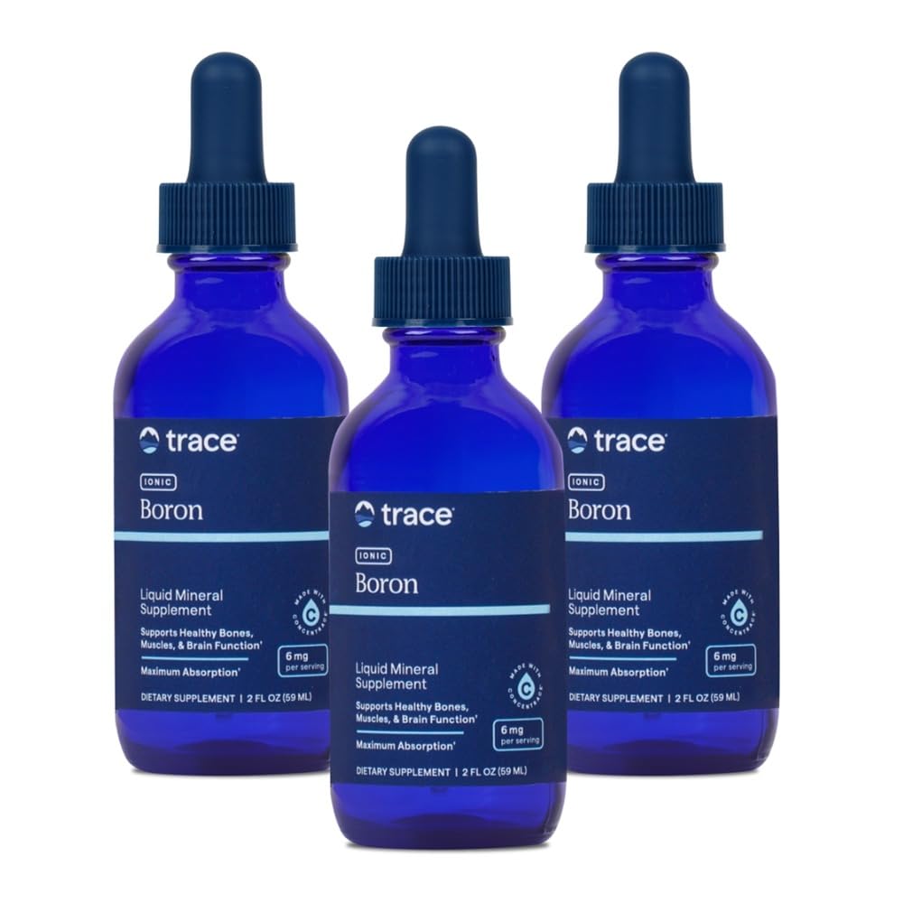 Trace Minerals Ionic Boron Liquid Supplement, 6 mg, 2 fl oz, 48 Servings