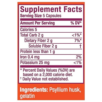 Metamucil Daily Fiber Supplement, 160 Capsules