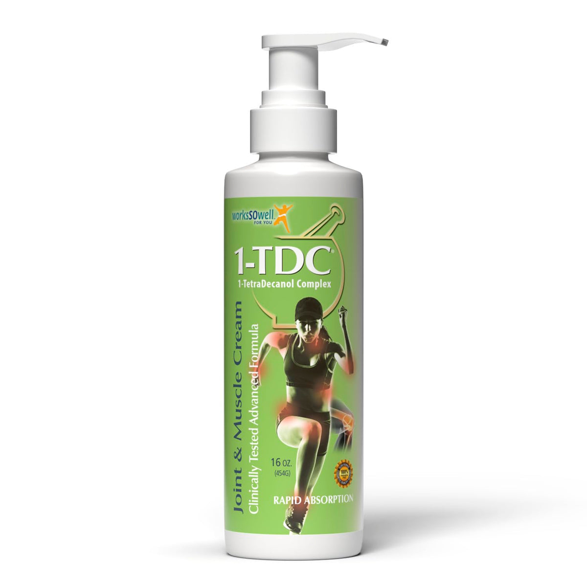 1-TDC Joint & Muscle Relief Cream - Use On Back, Knee, Neck, Shoulder, Hip - Soothes Stiff Joints, Muscles, and Injuries in 5-10 Minutes - Relaxer - 4 oz