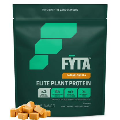 FYTA Vegan Protein Powder - Vanilla Protein Powder Plant Based with Better Taste 