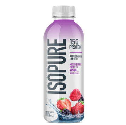 Isopure Clear Protein Stick Pack, Mixed Berry, 20 Count (Pack of 1)