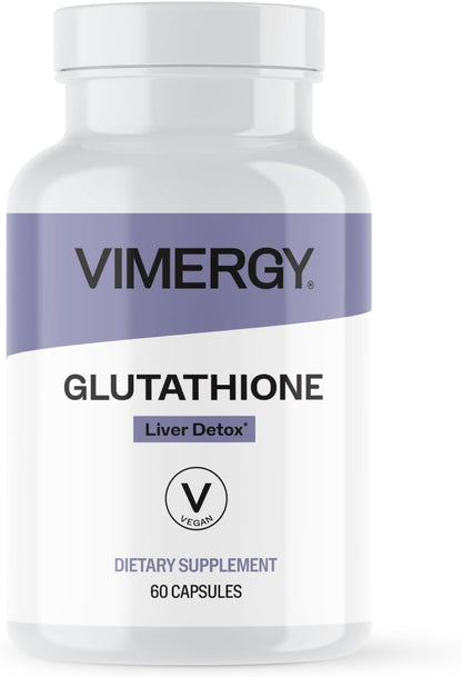 Vimergy Glutathione – Supports Liver Detox* – Superfood for Cellular Health & Antioxidant Support* – Kosher, Vegan & Gluten-Free – 60 Capsules
