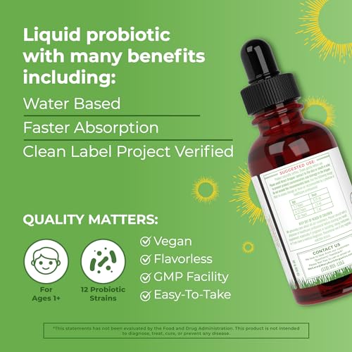 MaryRuth Organics USDA Organic Liquid Probiotic, Digestive Health, Probiotics for Women