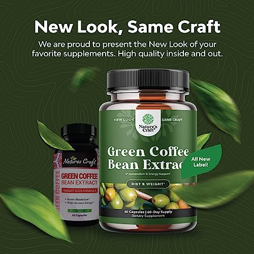 Pure Green Coffee Bean Extract Supplement – Best for Weight Loss Appetite Suppressant