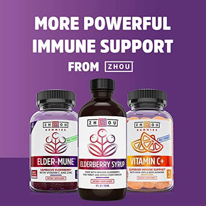 Zhou Nutrition Garlic Supplement With Allicin, Extra Strength 5000mcg Allicin Per Serving