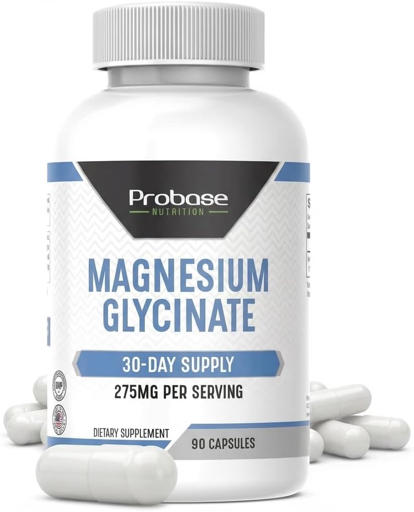 Probase Nutrition Magnesium Glycinate 90 Capsules 30-Day Supply