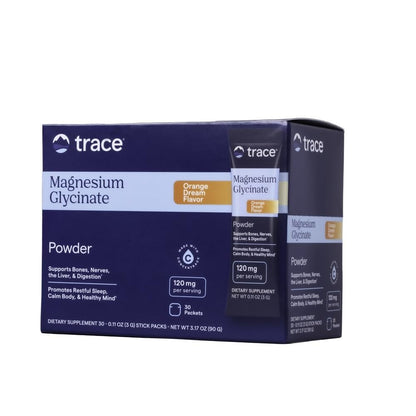 Trace Minerals Magnesium Glycinate, Mixed Berry Lemonade, 30 Stick Packs