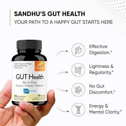 Sandhu's Gut Health - Prebiotic, Probiotic, Postbiotic & L-Glutamine – Digestive Health