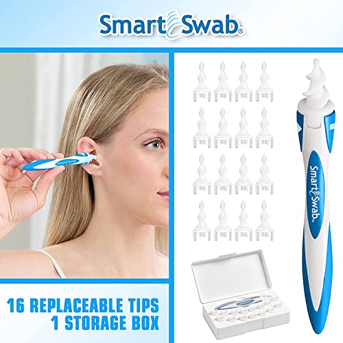 Smart Swab - Spiral Ear Cleanser - Earwax Remover Tool - 16 Replaceable