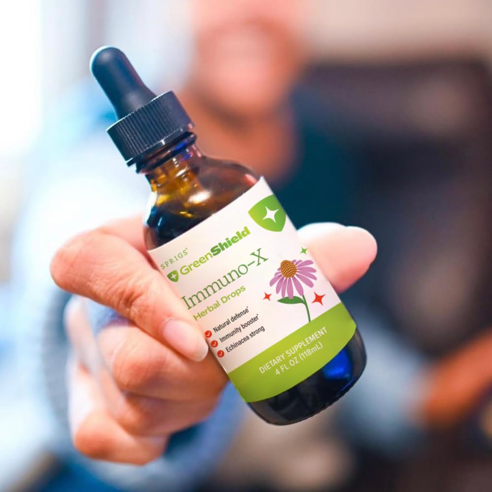Springs Immuno-X Immune Support Tincture, Echinacea, Elderberry & Astragalus Root, Organic Herbal Wellness Boost for Immunity, Digestion & Overall Health 3 Convenient Sizes”