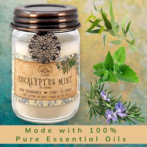 Scented Candle for Home by Way Out West Candles - Long Lasting Home Fragrance or Essential Oils