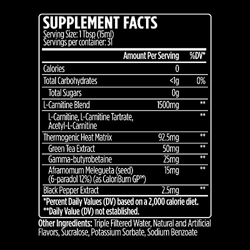 VMI Sports L-Carnitine 1500 Heat Stimulant Free Thermogenic Metabolic Support & Fat Loss