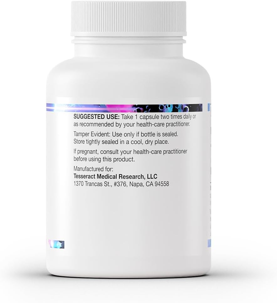 Tesseract SafeCell S-Acetyl Glutathione Supplement, 300mg, Healthy Aging, Cellular Support, Powerful Antioxidant; Hypoallergenic, Vegan, Patented Delivery; Bioavailability; 60 Vegetarian Capsules