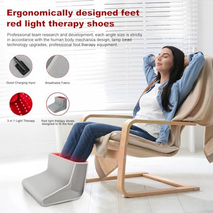 Red Light Therapy for Foot - Red Light Therapy Wrap, Near Infrared Red Light Therapy Device