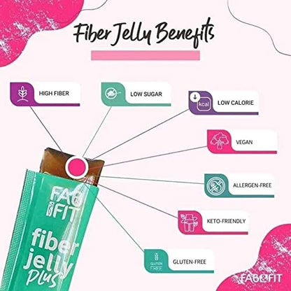 Fab and Fit Fiber Jelly Plus Melon, 10 Sachets
