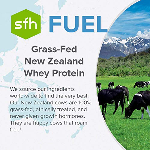 SFH Fuel Whey Protein Powder Great Tasting Grass Fed Whey | MCTs & Fiber for Energy