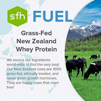 SFH Fuel Whey Protein Powder Great Tasting Grass Fed Whey | MCTs & Fiber for Energy