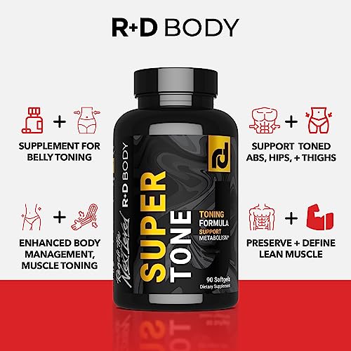 R+D Body Super Tone - Extreme CLA Supplement for Muscle Preservation, Enhanced Body