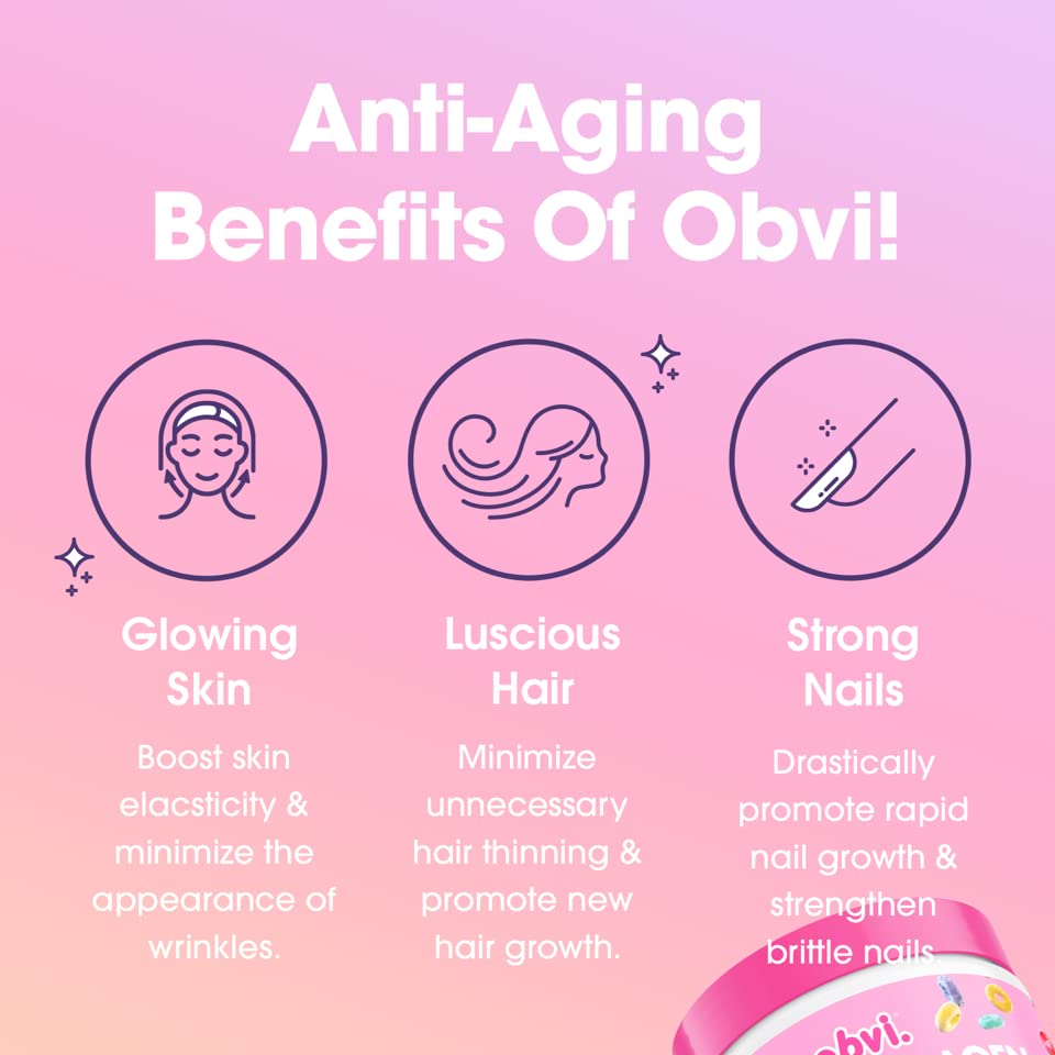 Obvi Collagen Peptides, Protein Powder, Keto, Gluten and Dairy Free, Hydrolyzed Grass