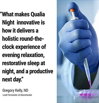 Qualia Night Sleep Aid | Non-Habit Forming | Science-Backed Supplement for Deep Refresh