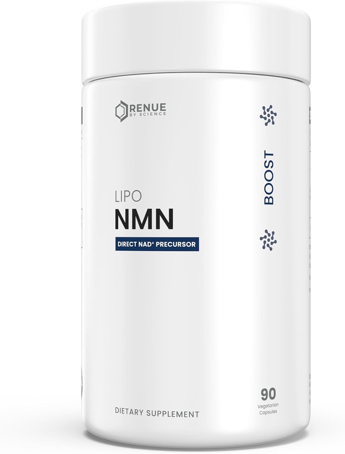 Renue By Science NMN Supplement | 90 Liposomal NMN Capsules - 500mg NMN Nicotinamide Mononucleotide per Serving | Bioavailable Formula for Increased Absorption | Manufactured in the USA