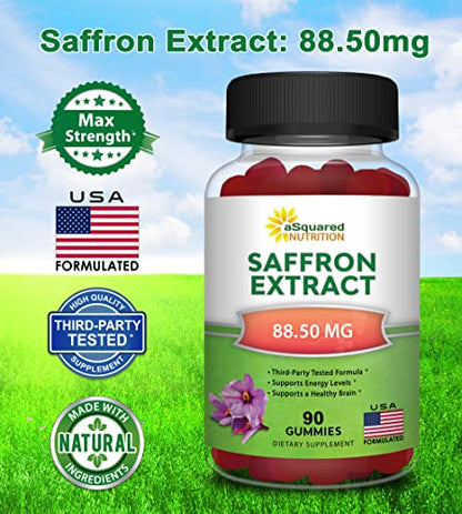 Saffron Gummies - Saffron Extract Supplement - Pure Gummy Supplements Alternative