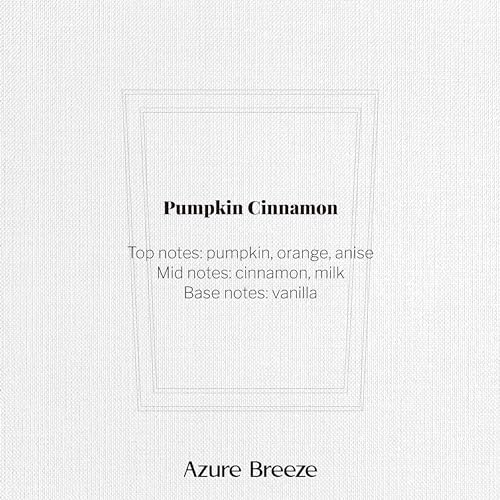 Pumpkin Scented Candles for Home - 12 oz, 70 Hours Burning - Natural Essential Oils & Soy Wax