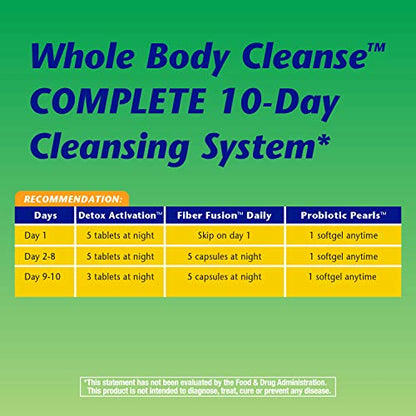 Nature's Way Whole Body Cleanse Complete, 10 Day Detox Cleansing System Kit with Probiotics