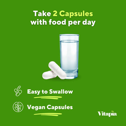 Vitapia Nopal Cactus Extract for Antioxidant, Skin, Metabolism, Wellness, Heart Health Support - 120 Veggie Capsules - Non GMO, Gluten Free Supplement
