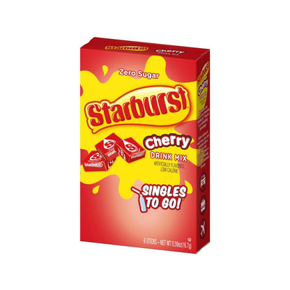 Starburst Singles To Go Powdered Drink Mix, All Pink Strawberry, 3 Boxes with 6 Packets Each - 18 Total Servings, Sugar-Free Drink Powder, Just Add Water, 6 count (Pack of 3)