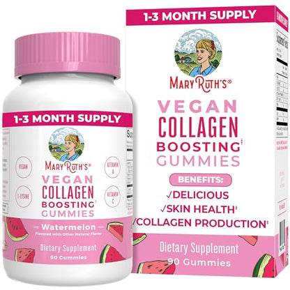 MaryRuth Organics Vegan Collagen for Women & Men, Collagen Boosting Gummies
