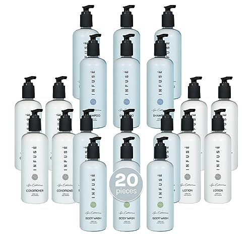 1-Shoppe Aquavera 20 Piece Ecobox All-In-Kit | White Tea and Coconut Soap | 6 Shampoo