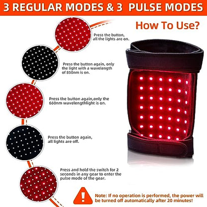 UTK Red Light Therapy for Body, 162Pcs 660nm Red Light & 54Pcs 850nm Near Infrared Light Therapy Belt