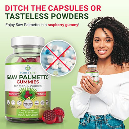 Vegan Saw Palmetto for Women & Men - Potent Saw Palmetto Extract, Prostate Supplement